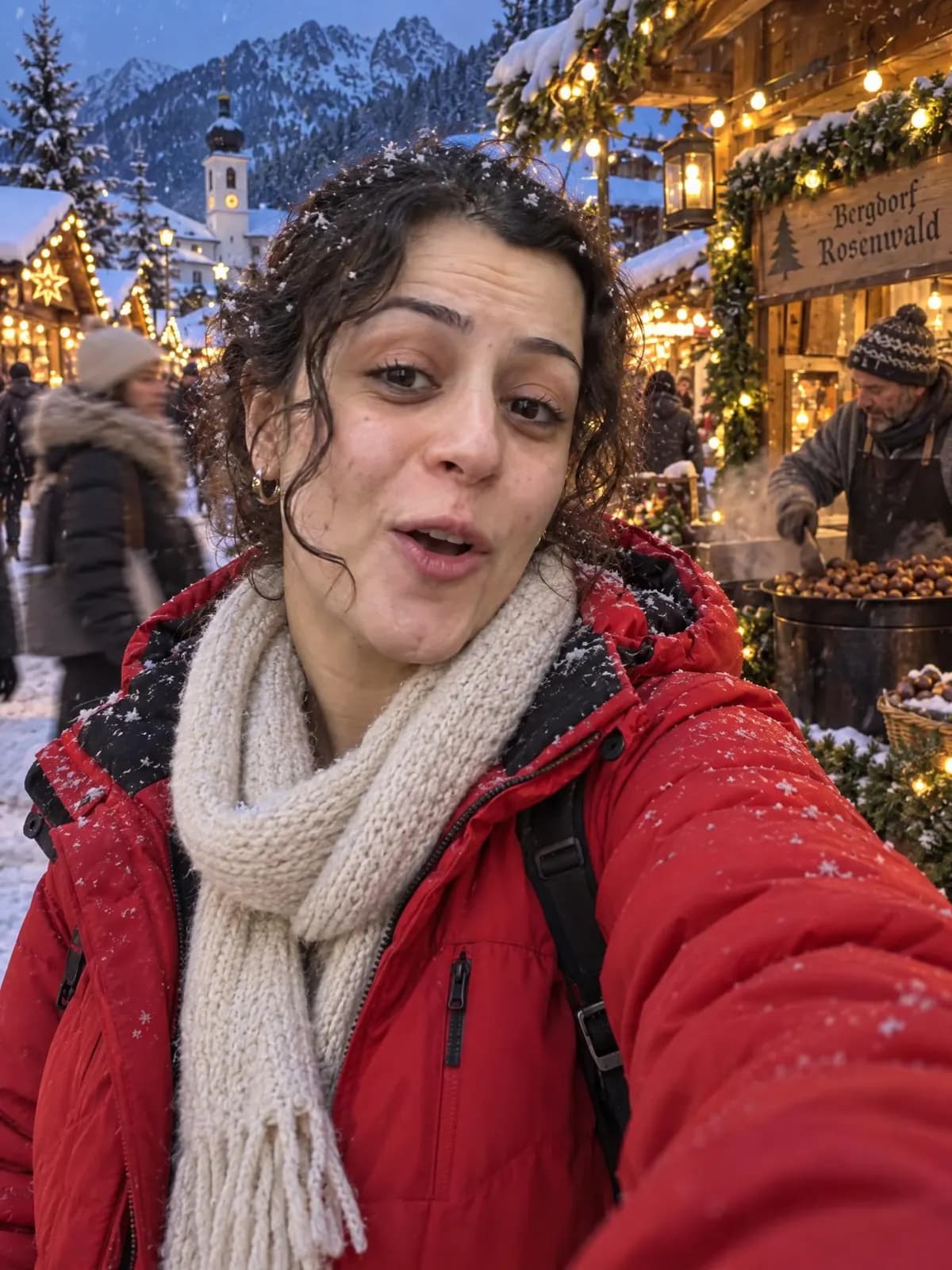 Aynı anın Noel pazarına dönüştürülmüş hali